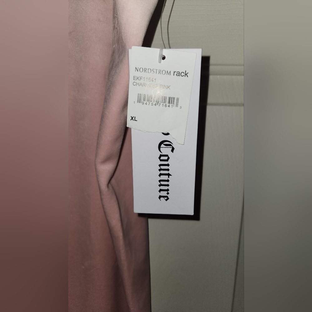 NWT !! JUICY COUTURE PINK VELOUR VELVET TRACK LOUNGE PANTS!! - Picture 4 of 5